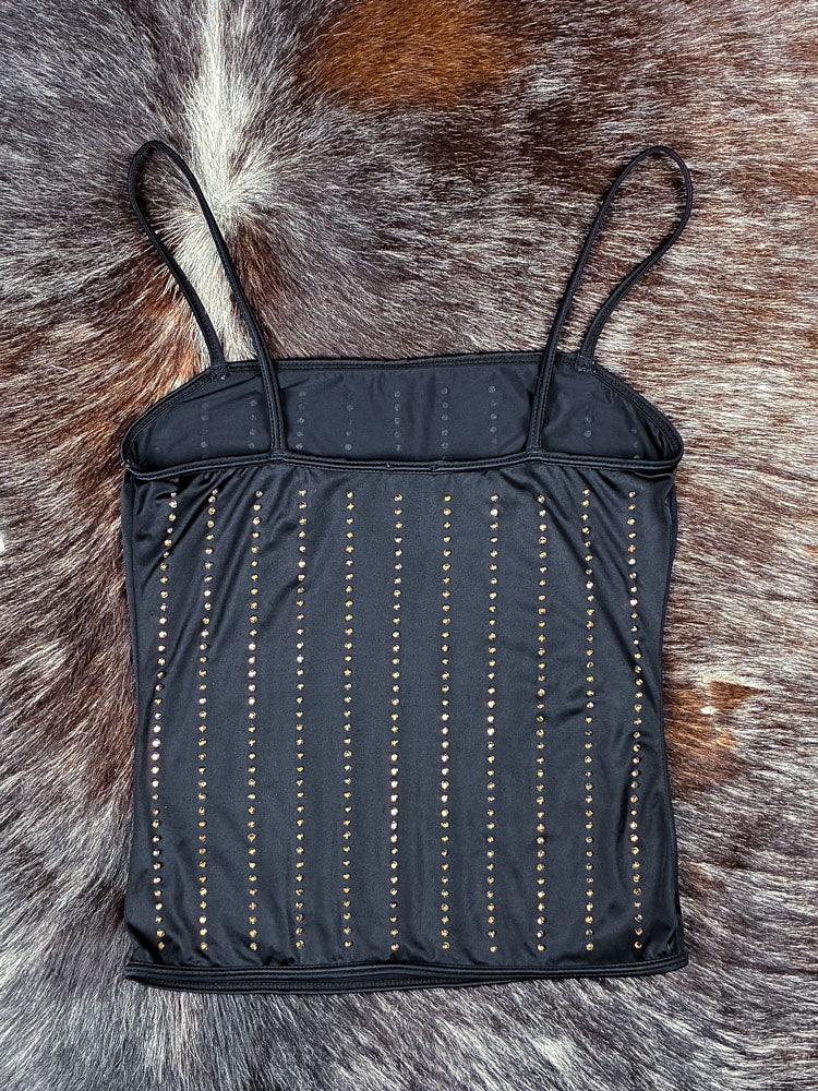 Dolce & Gabbana Intimo 2000s Studded Black Tank