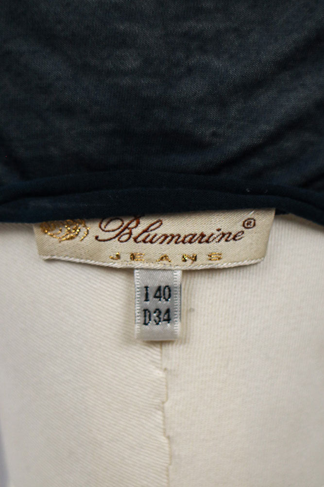 Blumarine 2000s Black “1” Sequin Tee