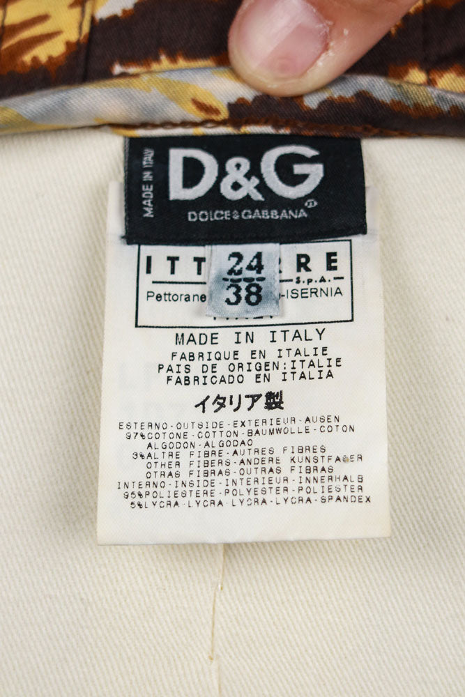 D&G 2004 Tiger Print Corset Top