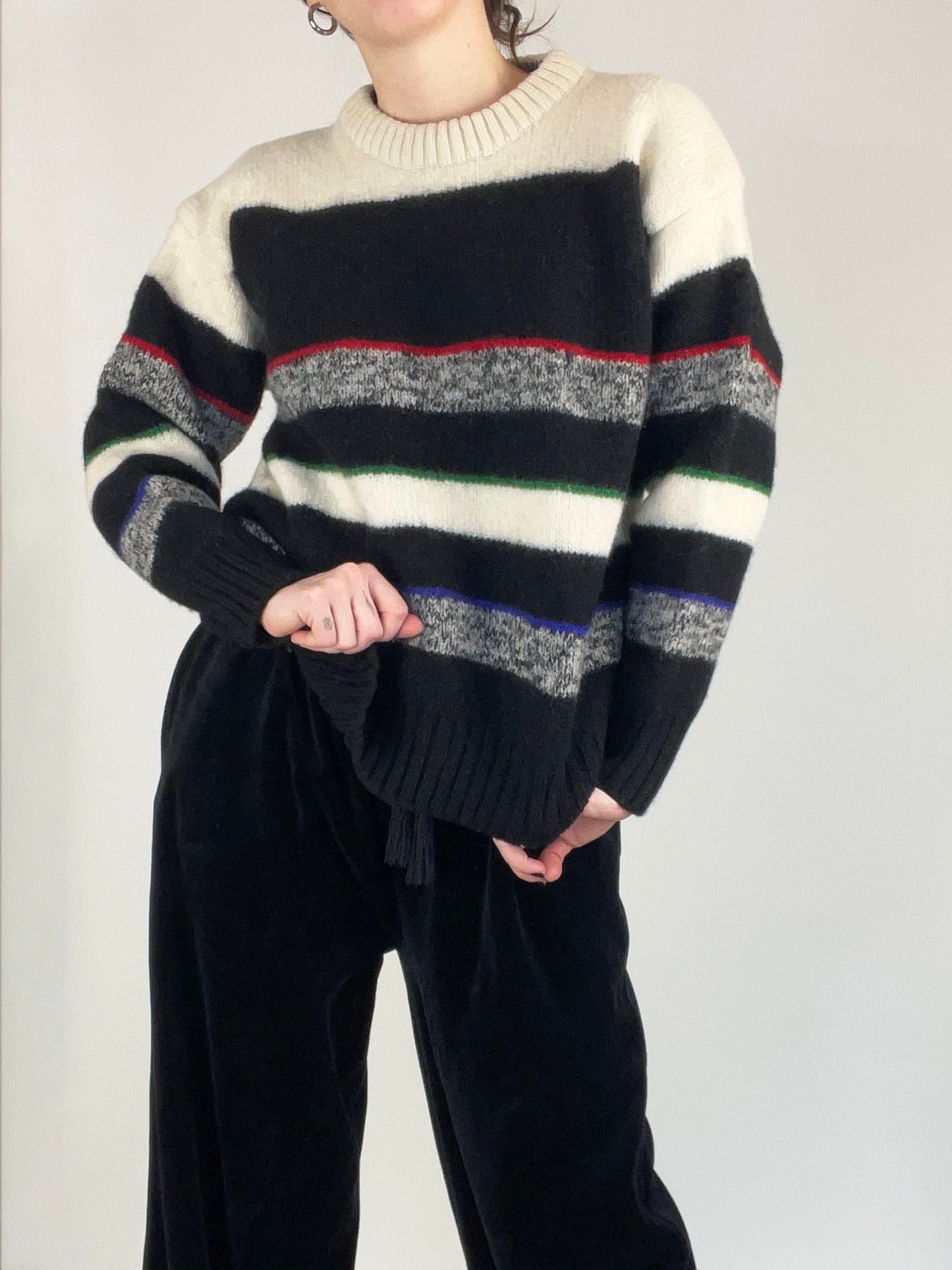 Vintage Wool Striped Sweater