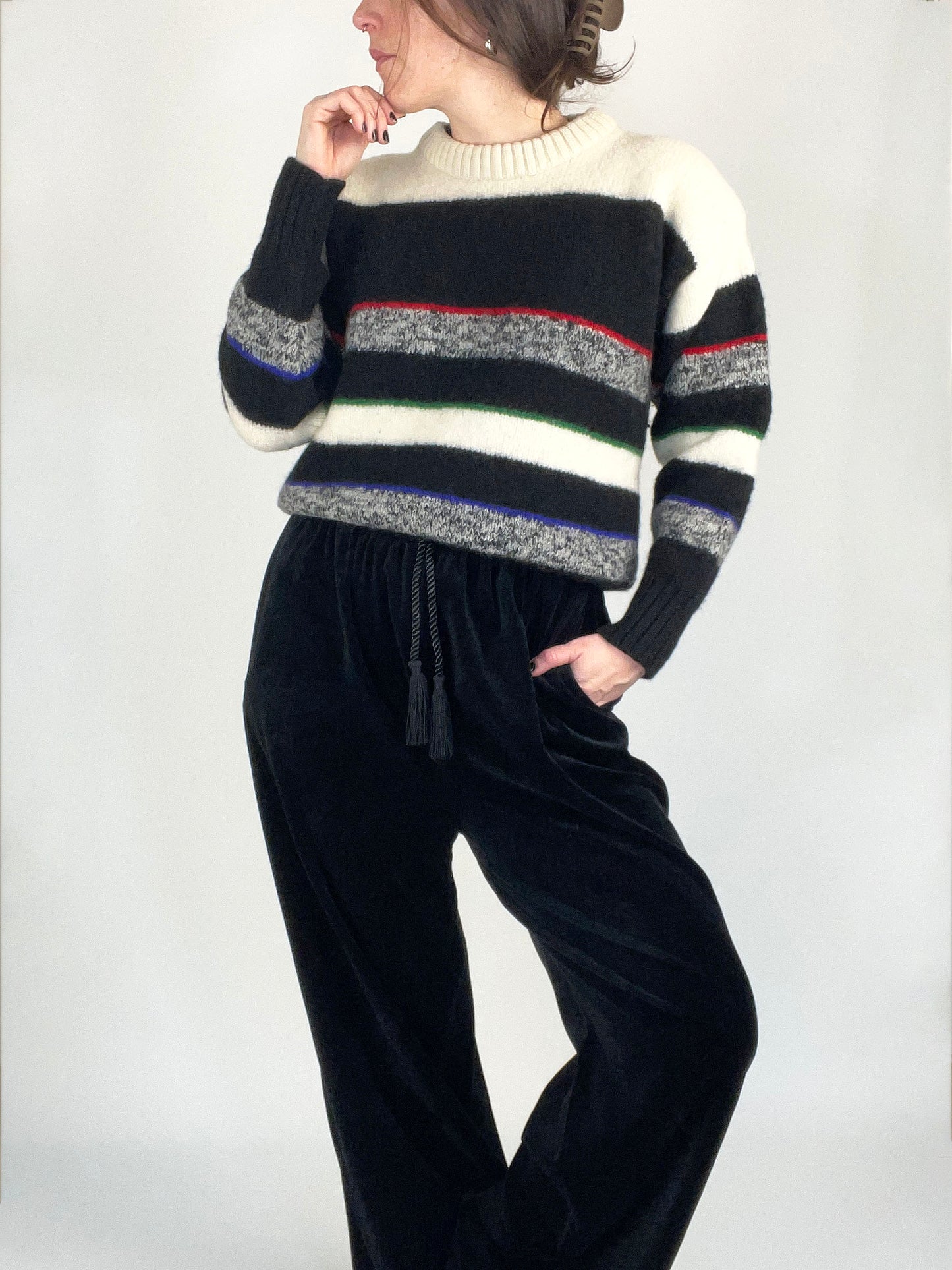Vintage Wool Striped Sweater