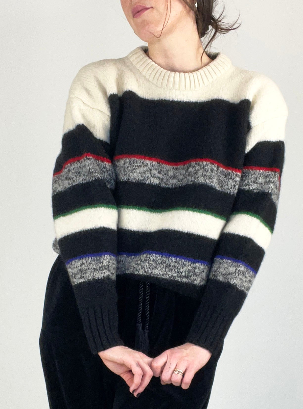 Vintage Wool Striped Sweater