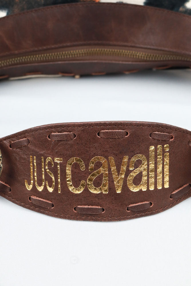 Just Cavalli 2000s Cowhair Shoulder Bag