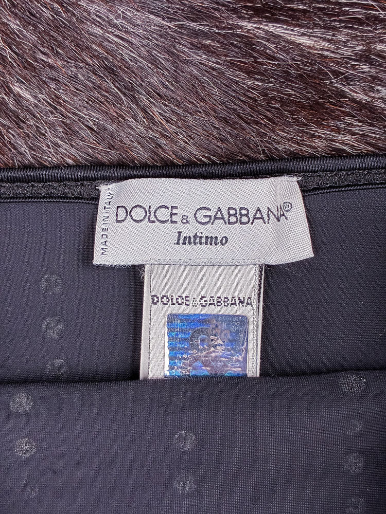 Dolce & Gabbana Intimo 2000s Studded Black Tank