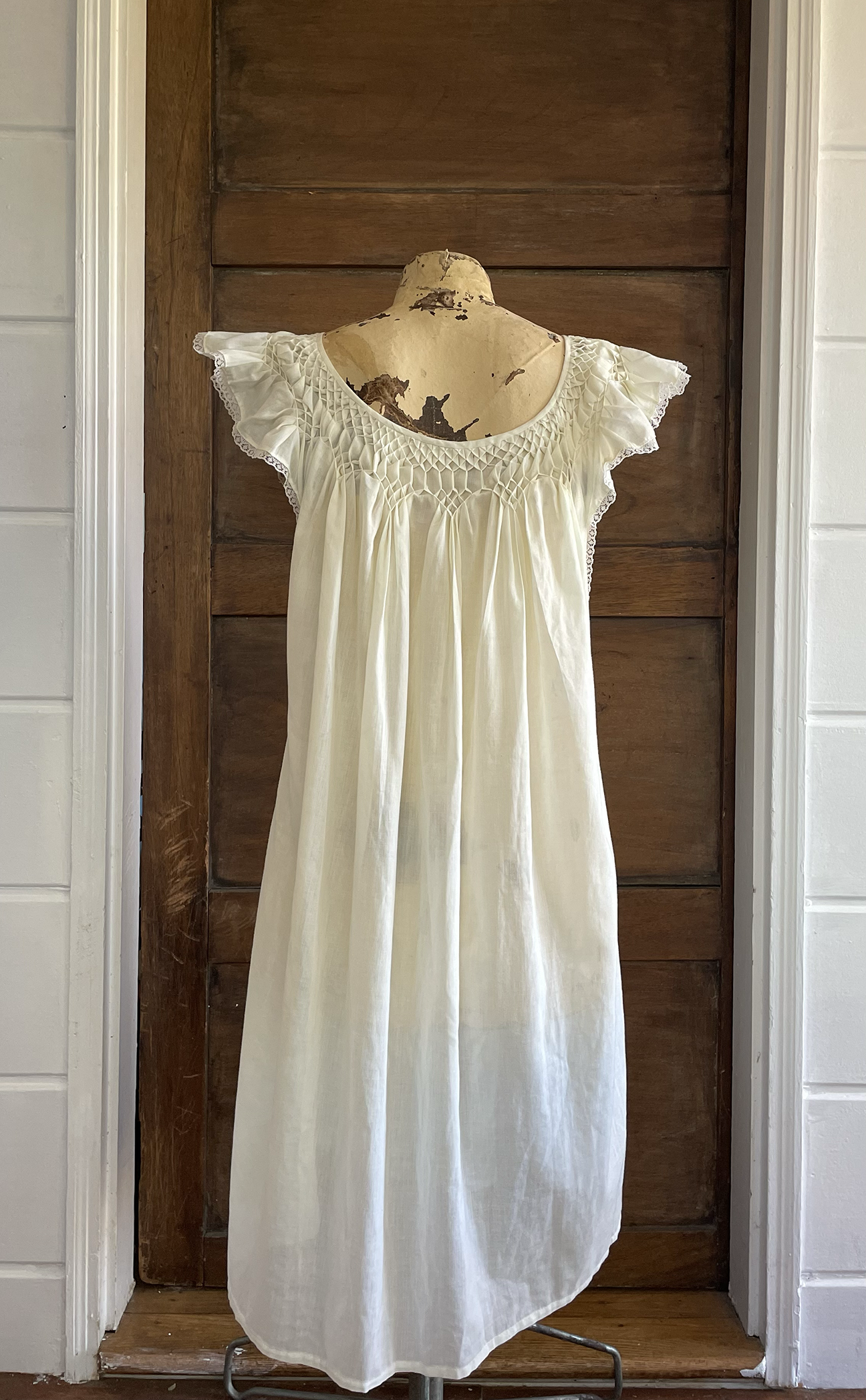 Cotton Flutter Sleeve Nightgown