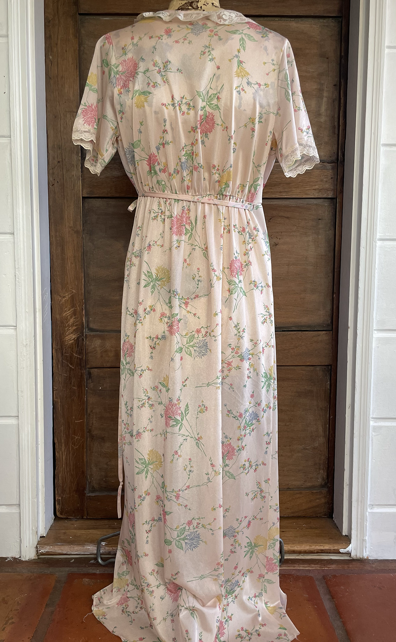 1970s Floral Peignoir