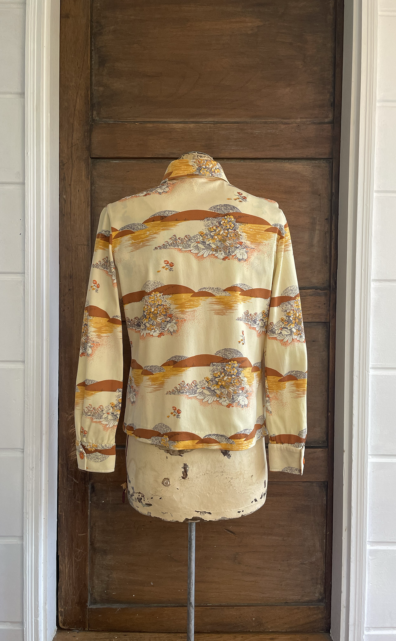 1970s Desert Flower Button Up