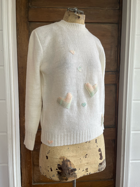 Heart Patch Sweater