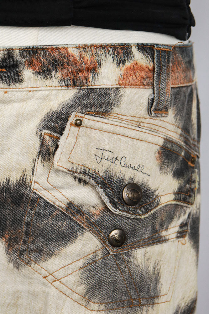 Just Cavalli 2000s Cow Print Capris