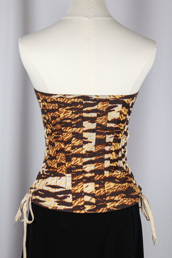 D&G 2004 Tiger Print Corset Top