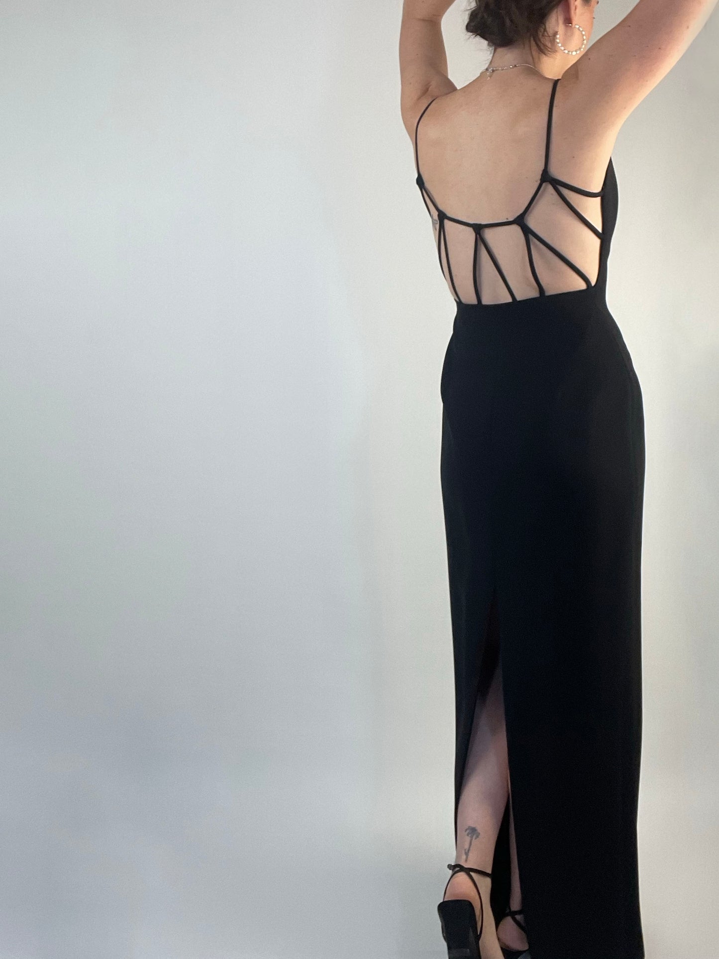 Black Low Back Formal Dress