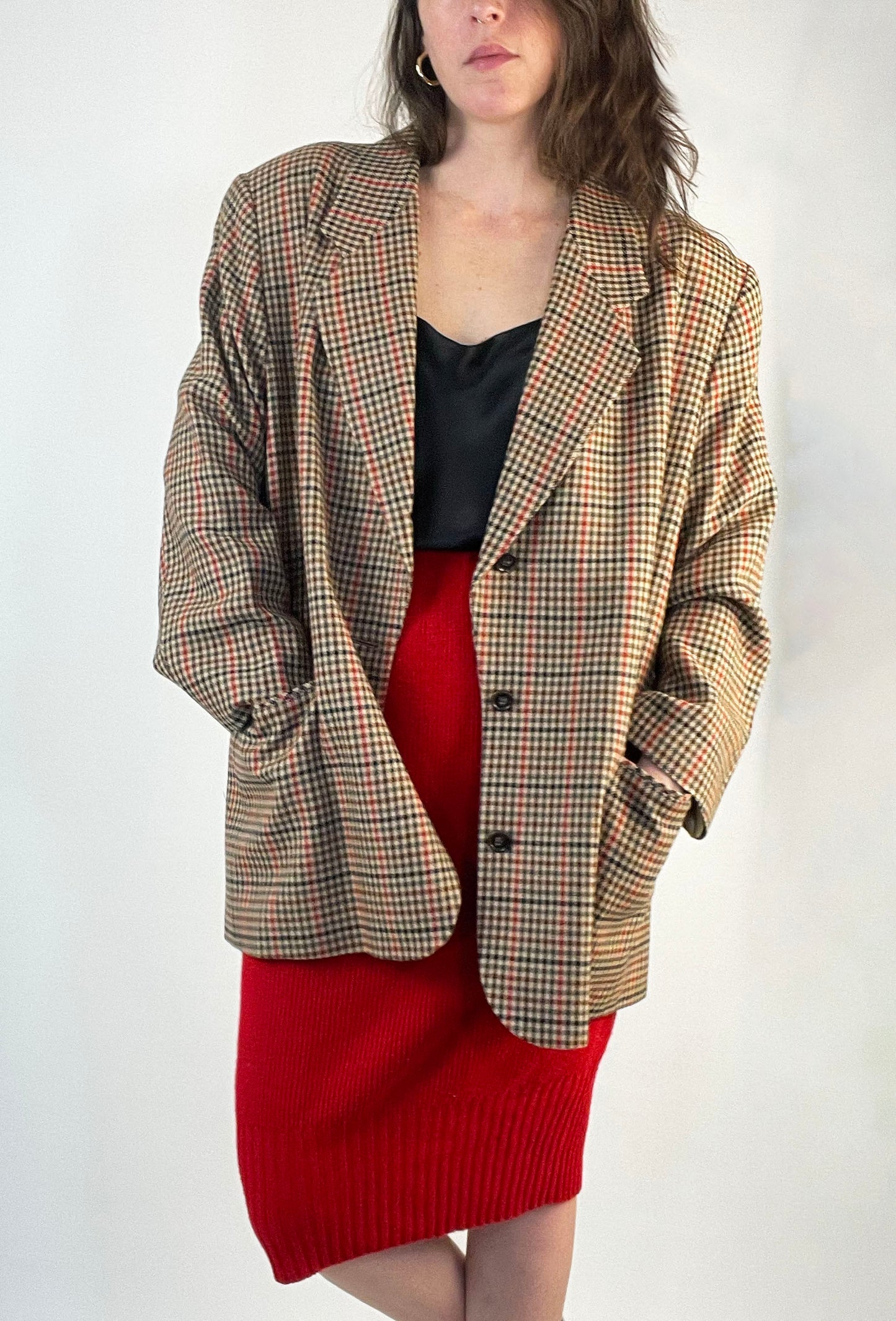 Vintage Houndstooth Blazer