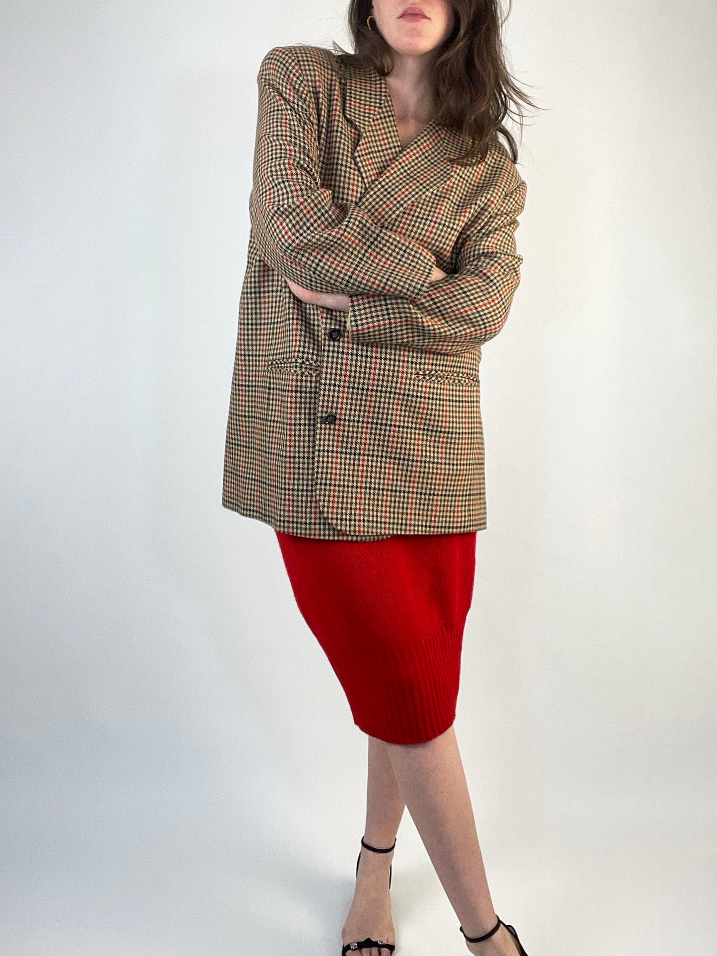 Vintage Houndstooth Blazer