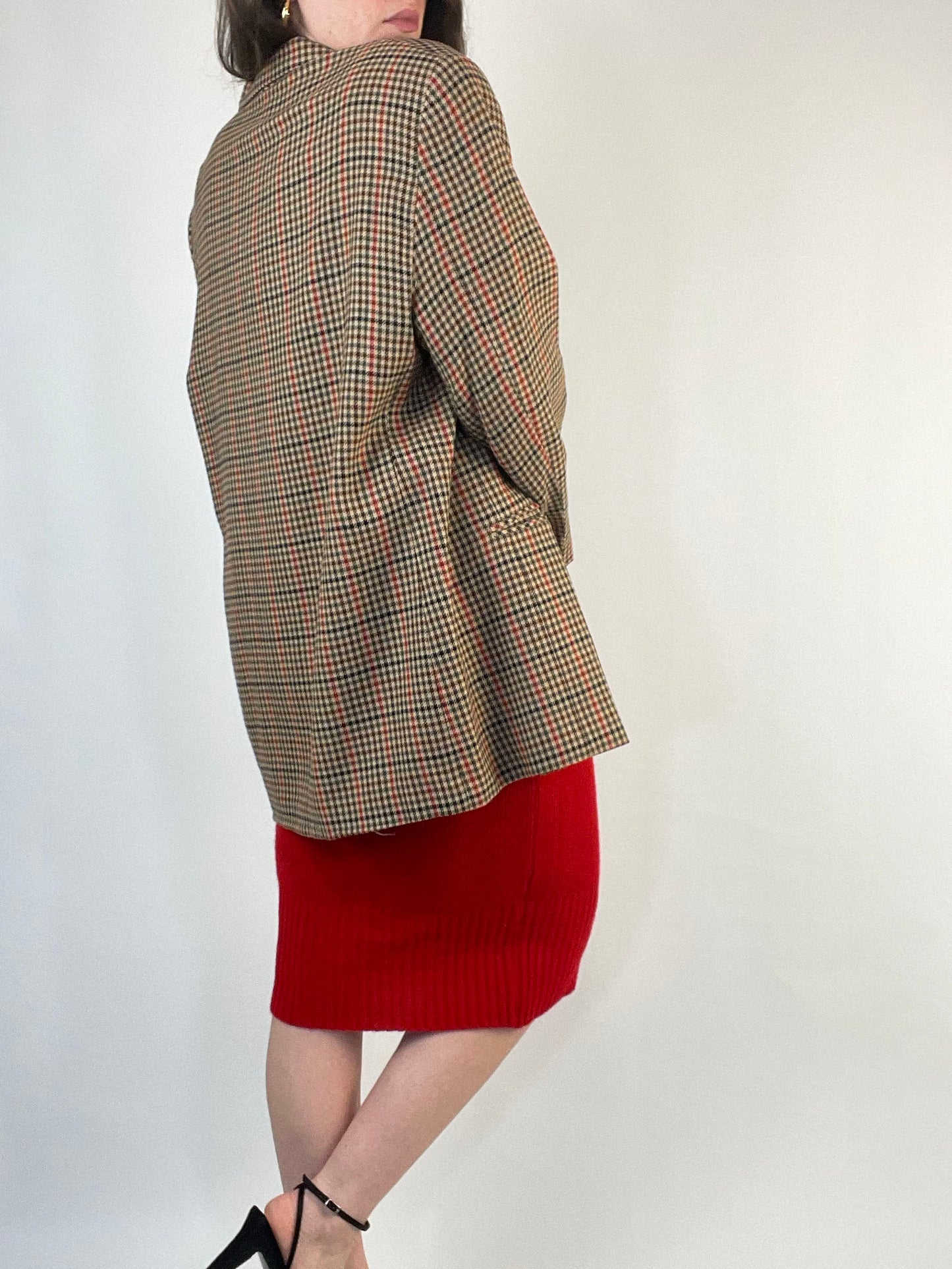 Vintage Houndstooth Blazer