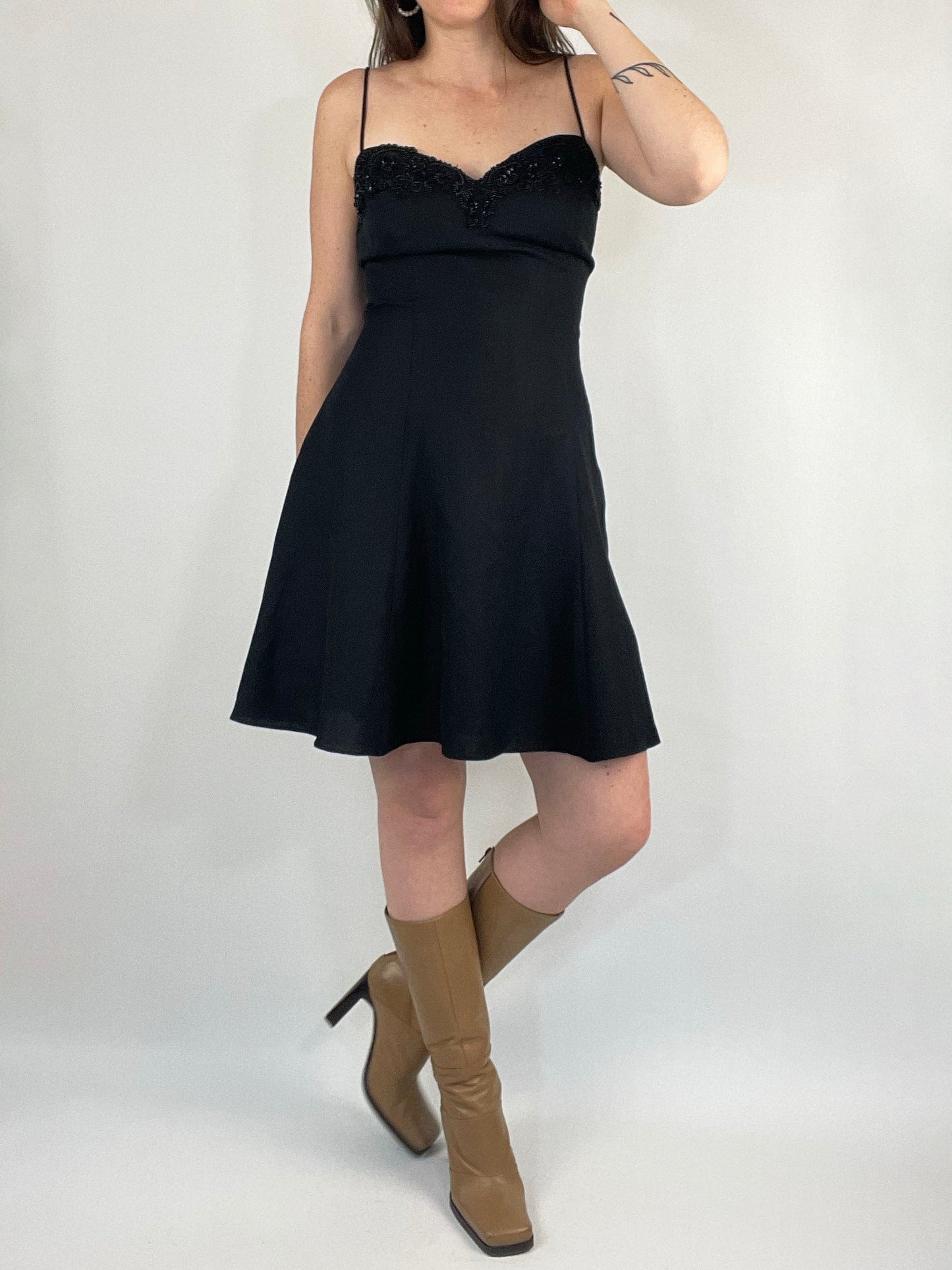 Vintage Black Flare Dress