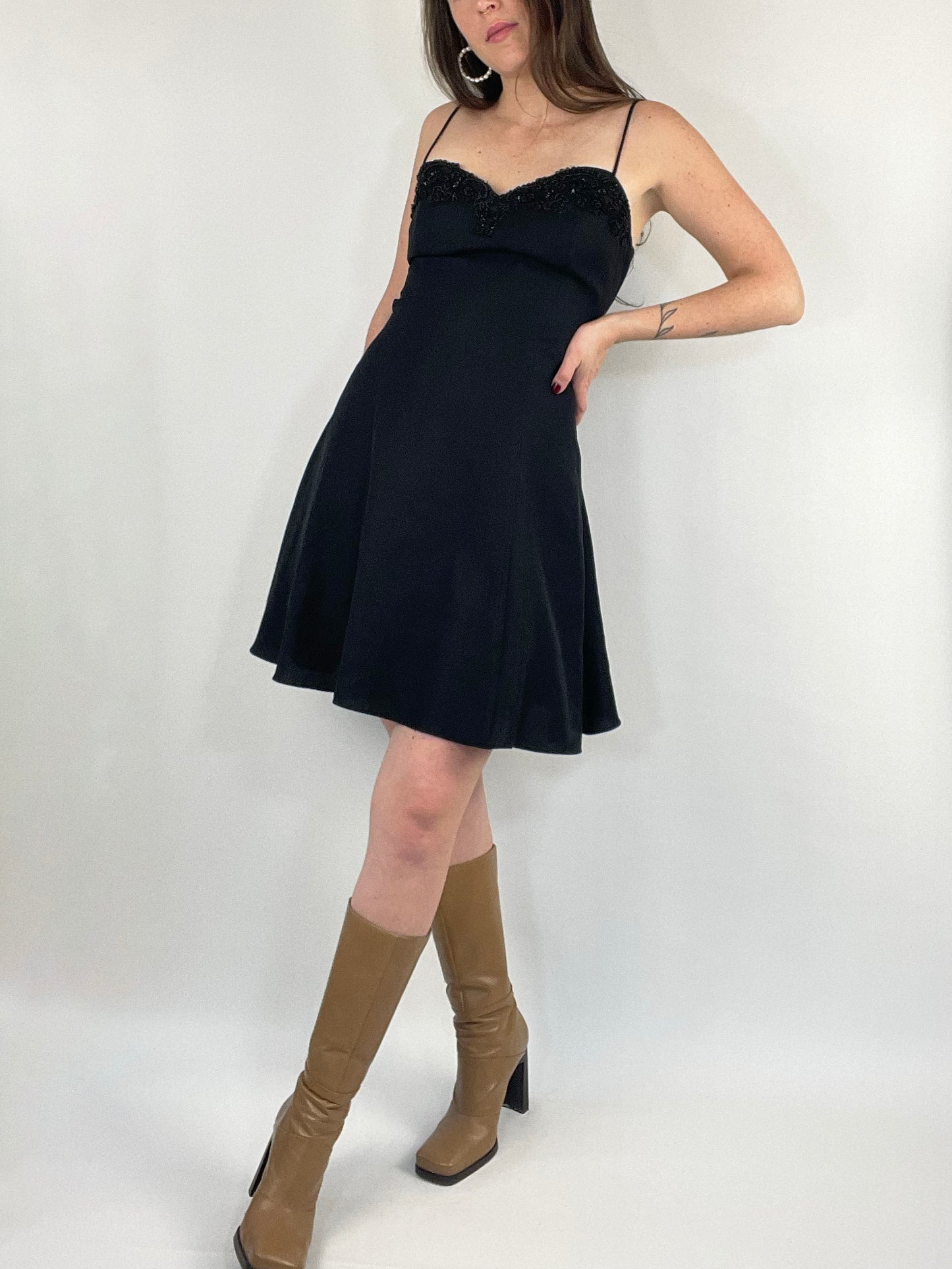 Vintage Black Flare Dress