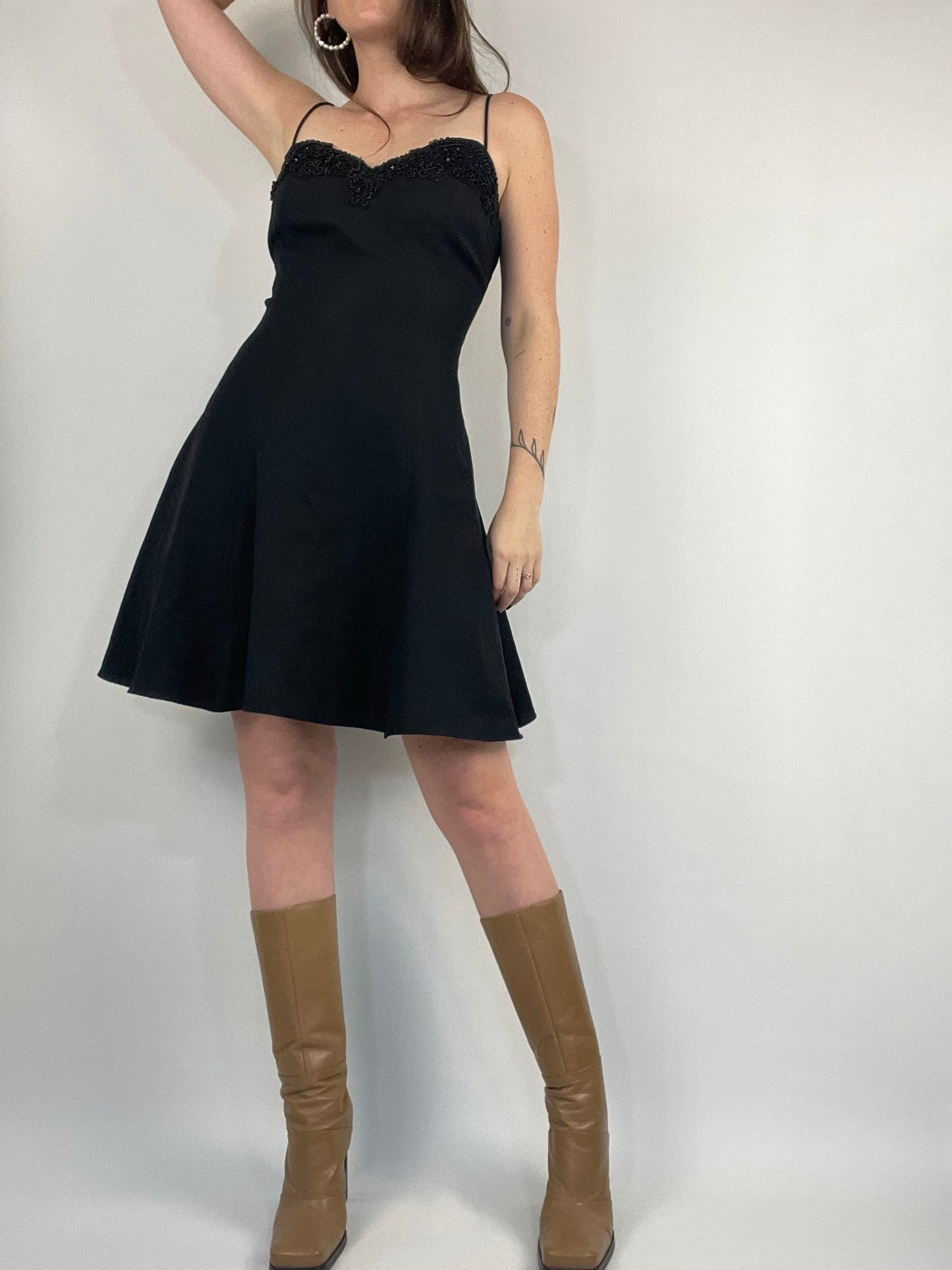 Vintage Black Flare Dress