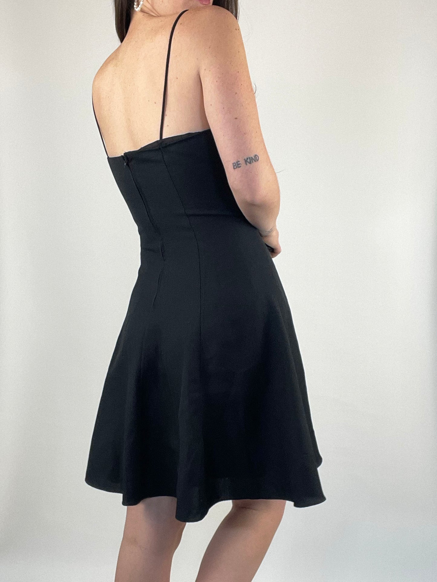 Vintage Black Flare Dress