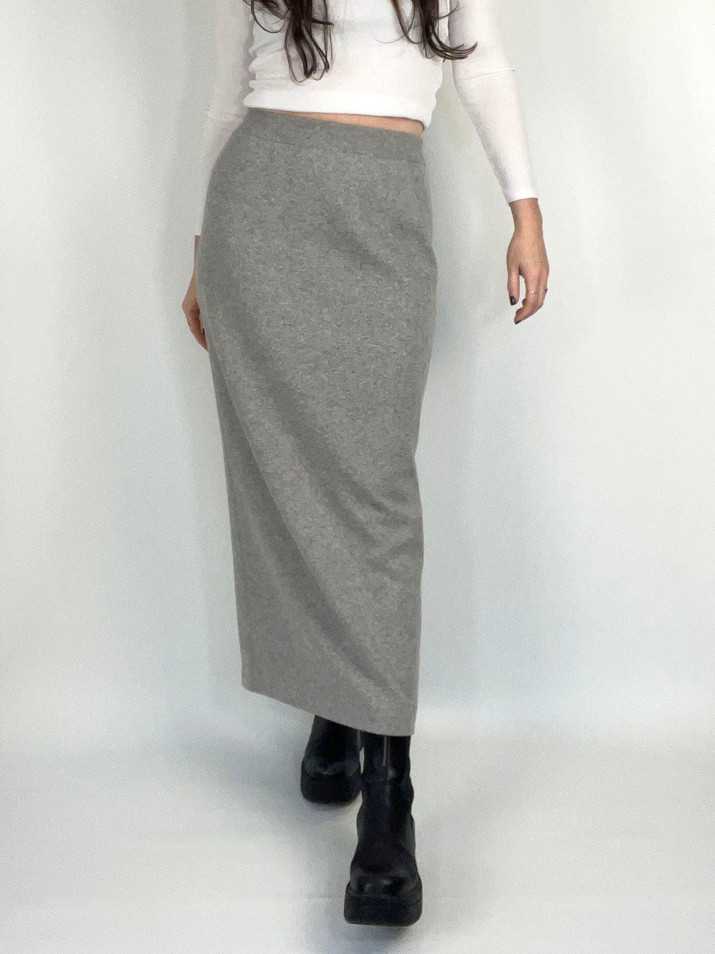 Vintage Escada Cashmere Silk Maxi Skirt