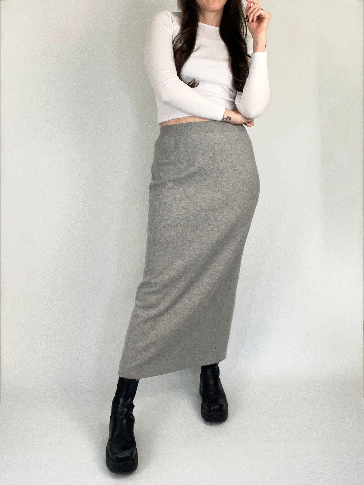 Vintage Escada Cashmere Silk Maxi Skirt