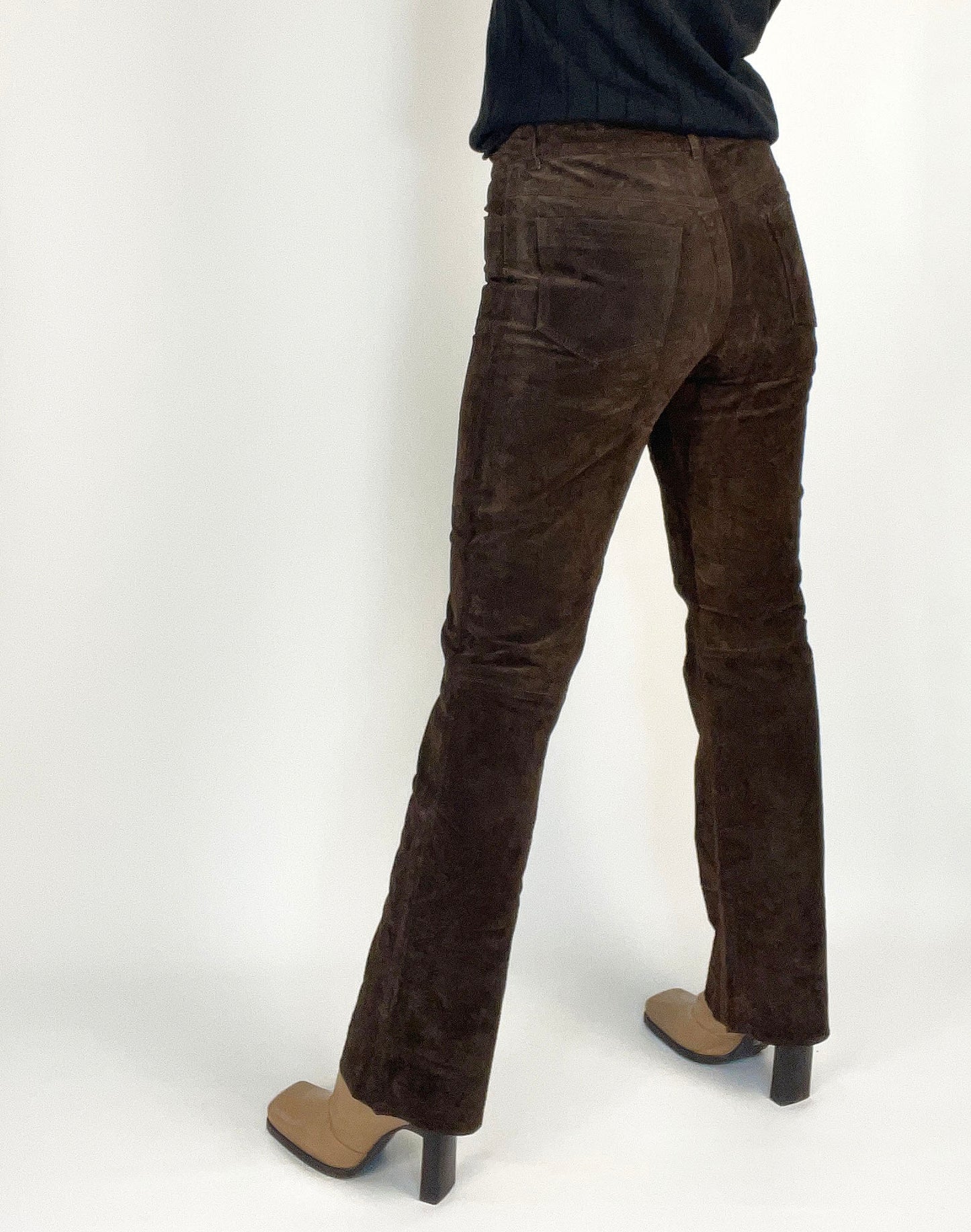 Vintage Brown Suede Pants